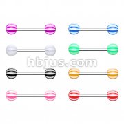 160PC  Candy Stripe Barbell Pack