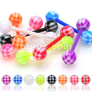 160PC Flexible Barbell with Checker Ball
