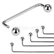 316L Surgical Steel 14 Gauge Staple Surface Barbell