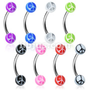 160 pcs of Peace logo Eyebrow Pack