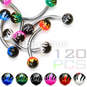 120 pcs of Flame Ball Eyebrow Pack