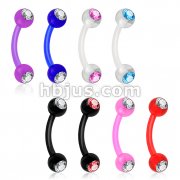 160 pcs of UV Flexible Eyebrow Curve w/ 2-Gem UV Ball