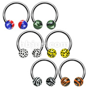 Horse Shoe W/Printed Balls