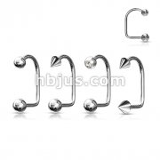 80pcs Assorted Best Selling 316L Surgical Stainless Steel Lippy Loop  Package.