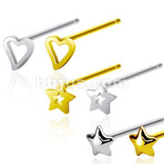 120 Pcs of Assorted Style 20GA .925 Sterling Silver Bendable Nose Ring