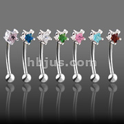 70PC 16GA Star CZ Eyebrow Package