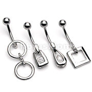 80 Pcs Classic Vintage Gemmed Navel Dangle Package