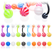 Navel Ring w/ Flexible Candy
