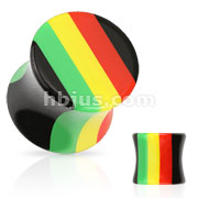 All UV Rasta Stripe Saddle Plug