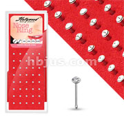 40pc 316L Surgical Steel Nose Studs w/Press Fit. Pre-Loaded