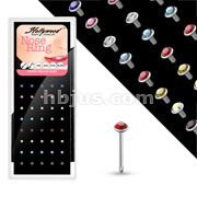 40pc 316L Surgical Steel Nose Studs w/Press Fit. Pre-Loaded