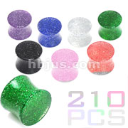 210 Pcs of Large Sized Super Glitter Saddle Plug
