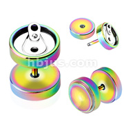 Titanium Anodized Over 316L Surgical Steel Soda Pop Can Faux Plug