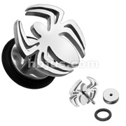 316L Surgical Steel Spider Fake Plug