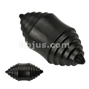 Organic Areng Ebony Wood Extruder Double Flared Plug
