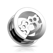 316L Surgical Steel Brassknuckle Screw-Fit Tunnel Plug