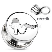50 Pcs of Assorted Sizes of 316L Surgical Steel Sexy Woman Screw Fit Tunnel