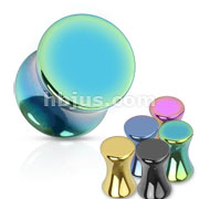 Titanium Anodized Over 316L Surgical Steel Saddle Fit Plug