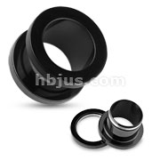 120 Pcs of Assorted Large Size Blackline Titanium Anodized Plugs (4ga to 1/2