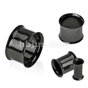 160 Pcs of Assorted Size Black Titanium Anodized Double Flared Tunnel Plug