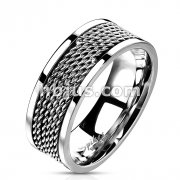 316L Stainless Steel Chain Links Loop Center Ring