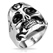 Stainless Steel Frankinstein Skull Cast Ring