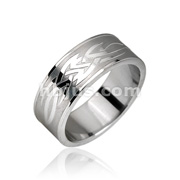 316L Stainless Steel Tribal Symbol Ring