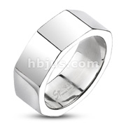 316L Stainless Steel Octagonal Band Ring