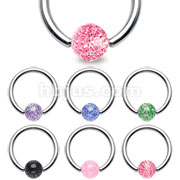 240 Pcs of 316L Surgical Steel Captive with Ultra Glitter Ball Package