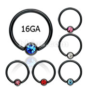 120 PCS of Black Titanium Plated 16 Gauges 3/8