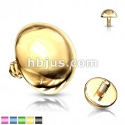 Titanium Anodized Internally Threaded Dome Dermal Top