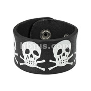 Wristband Leather w/ Skull