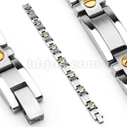 316L Stainless Steel Bracelet/Gold Plated