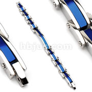 316L Stainless Steel Bracelet/Blue IP