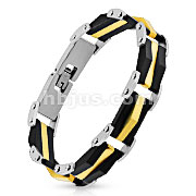 316L Stainless Steel IP Tripod Bracelet