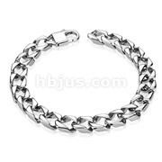 Stainless Steel Thick Square Chain Bracelet Links