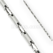 316L Stainless Steel Textured Cylinder Bracelet