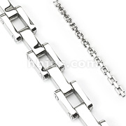 316L Stainless Steel RR Link Chain Bracelet
