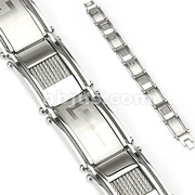 316L Stainless Steel Azteca Wire Bracelet