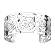 316L Stainless Steel Multi Roses Pattern Cuff Bangle Bracelet