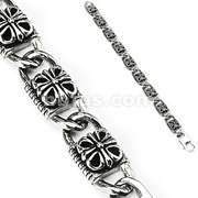 316L Stainless Steel Mayan Lamar Inspired Bracelet