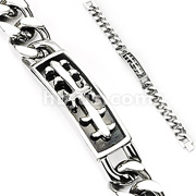 316L Stainless Steel Ambigram Symbol Bracelet