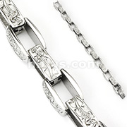 316L Stainless Steel Arrow and Dagger Bracelet