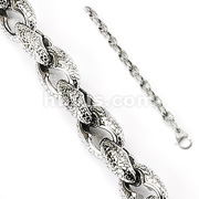 316L Stainless Steel Snake Skin Bracelet