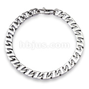 316L Steel Cast Flat Anchor Link Bracelet