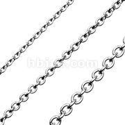 316L Stainless Steel Necklace with Round Links