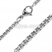 316L Stainless Steel Square Chain Link Necklace
