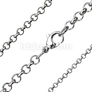 316L Stainless Steel Round Chain Link Necklace
