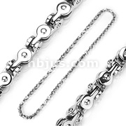 316L Stainless Steel Bicycle Chain Style Necklace