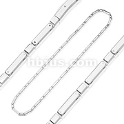 316L Stainless Steel Luxury Box Link Necklace